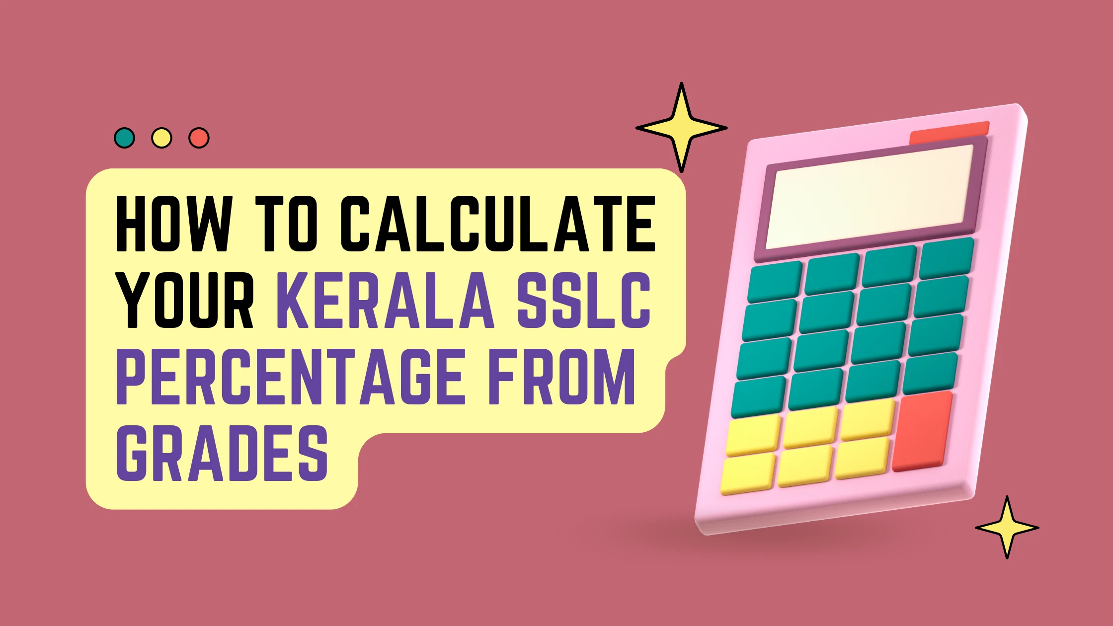 How to Calculate Kerala SSLC Percentage from Grades - Check!