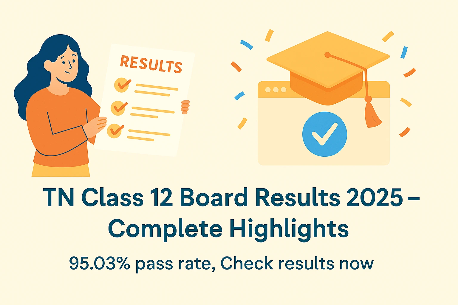 Tamil Nadu 12th Board Exam 2025 Results | Overview | Highlights